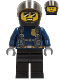 LEGO cty1257 Police Officer - Duke DeTain, Black Helmet, Trans-Black Visor